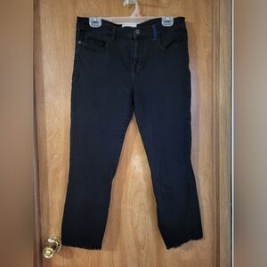 Current/Elliott Black Straight Leg Jeans